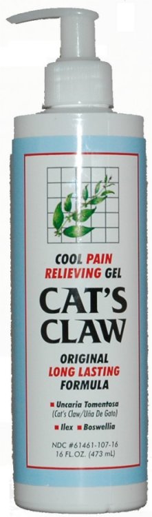 Cat's Claw Pain Relief Gel 16oz Pump
