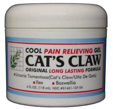 Cat's Claw Pain Relief Gel - Tube, Roll-On, or Jar