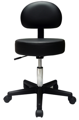 Rolling Stool with Removable Back